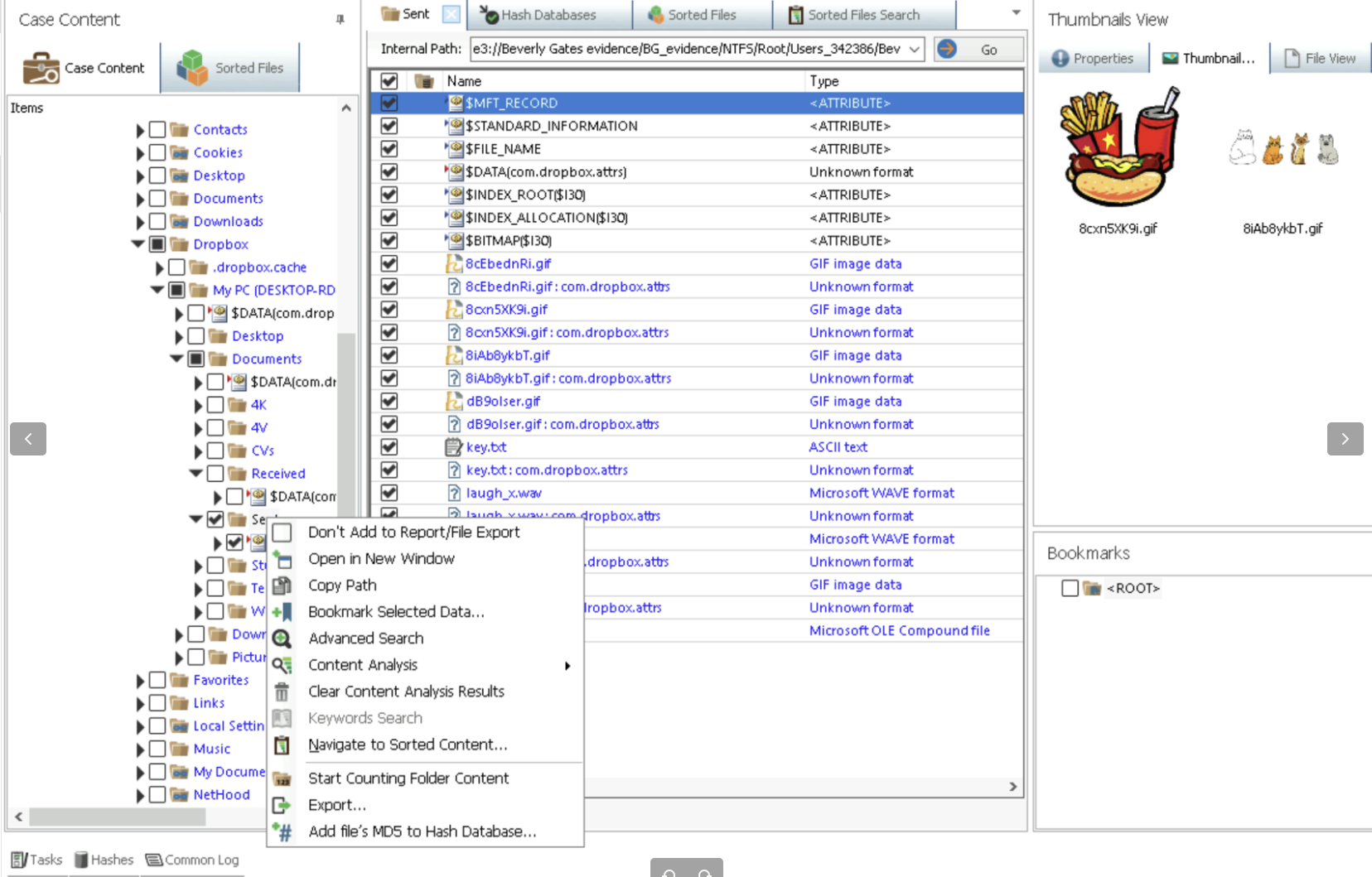 Export Folder
